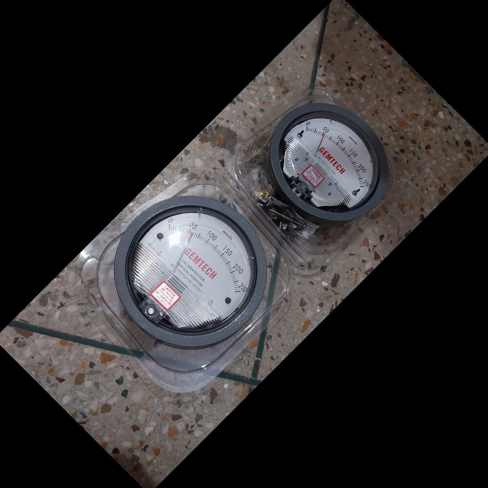 GEMTECH SERIES G2000-250PA Differential Pressure Gauge Range 250 PA