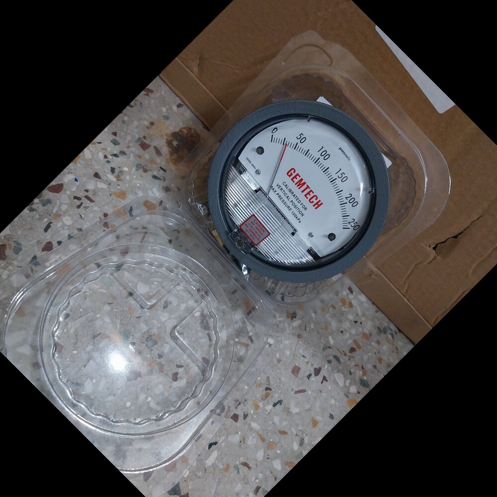 GEMTECH SERIES G2000-250PA Differential Pressure Gauge Range 250 PA