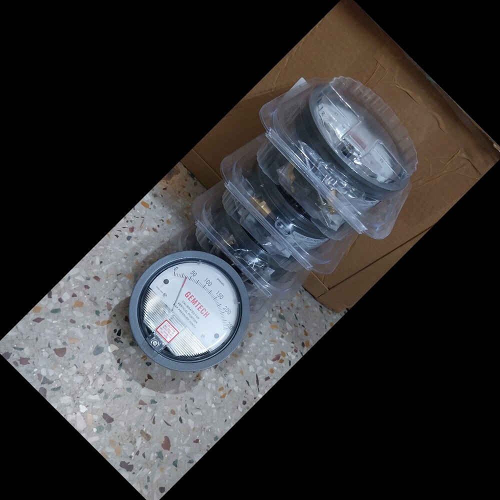 GEMTECH SERIES G2000-250PA Differential Pressure Gauge Range 250 PA