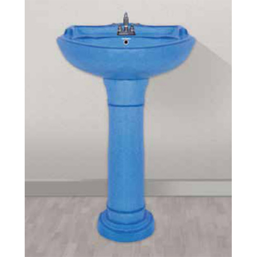 Pacific Blue Star Gold Rustic Pedestal Basin Set