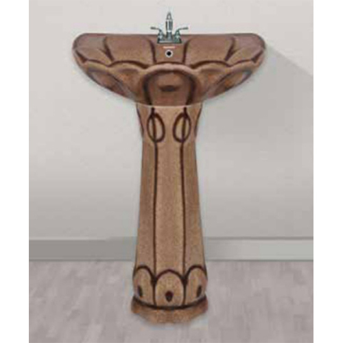 Burgendy Suprime Rustic Pedestal Basin Set