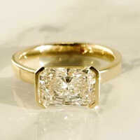 Radiant Cut Moissanite Engagement Ring
