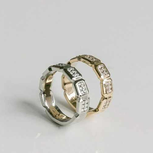 4 Mm Moissanite Half Eternity Wedding Band Elegant And Durable Ring - Color: Different Available