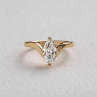 1 Ct Marquise Cut Solitaire Ring - Color: Different Available