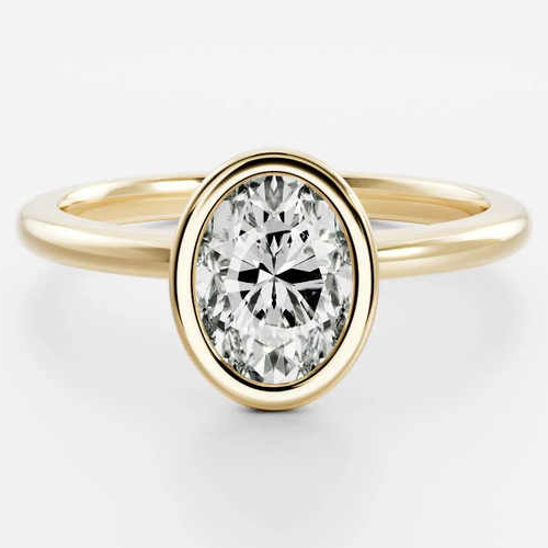 Elegant 2 Ct Oval Cut Moissanite Engagement Wedding Ring - Color: Different Available