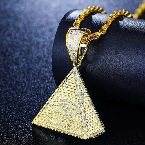 Solid 925 Hip Hop Pendant - Color: Different Available