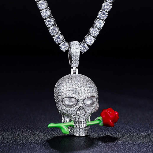 925 Sterling Silver Vvs Moissanite Diamond Hip Hop Style Pendant - Color: Different Available