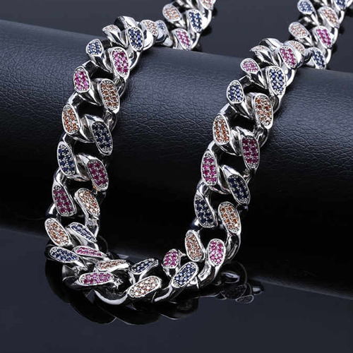 14K Gold .925 Miami Cuban Link Chain - Color: Different Available