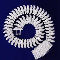 Men's 24K Gold and 925 Silver Cuban Link Hip Hop Chain