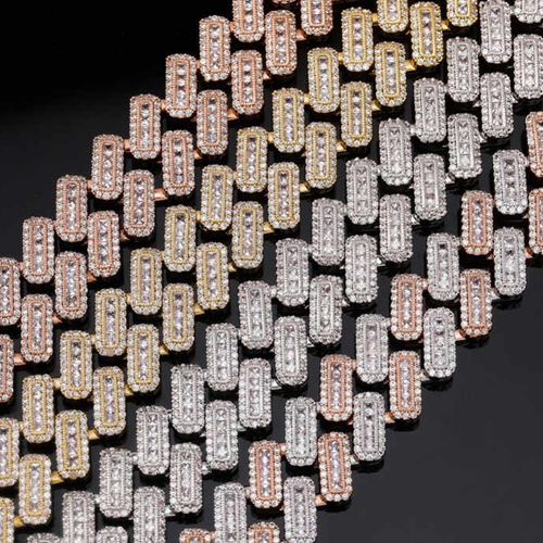 Miami Stylish Hip Hop Fine Yellow Gold Chain - Color: Different Available