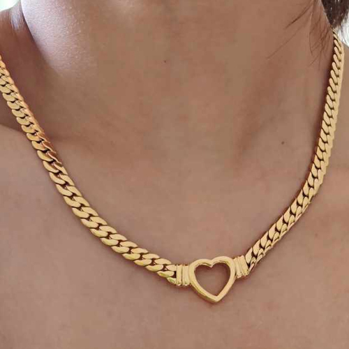 5mm Simple Hollow Heart Dainty Chain