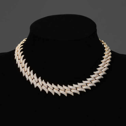 16Mm Big Box Clasp 14K Gold Plated Miami Cuban Link Chain - Color: Different Available