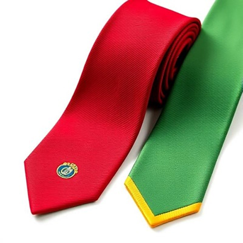 Red And Green Ties - Design: Custom Made
