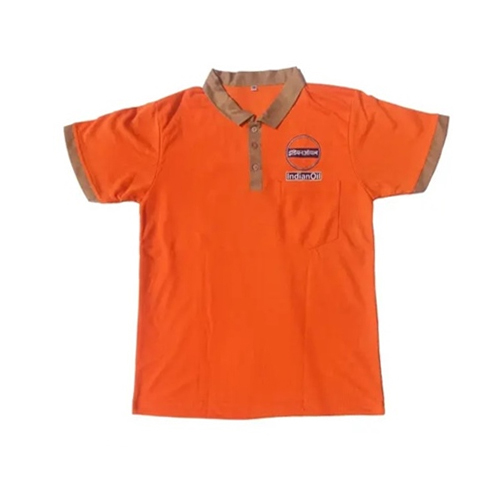 Indian Oil Polo T-Shirt - Color: Orange