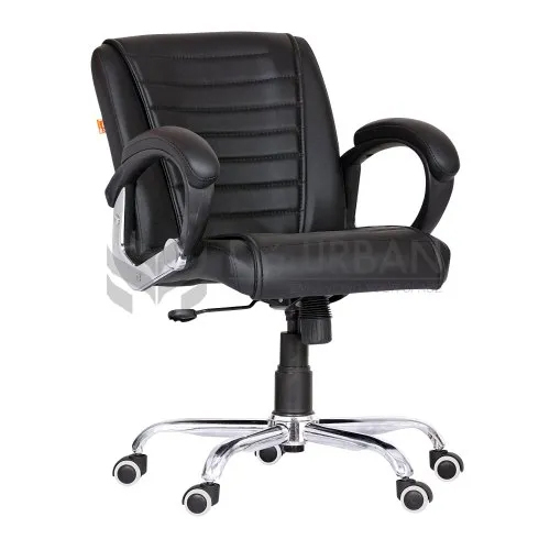 Da Urban Regal Mid Back Office Revoling Chair - Color: Black