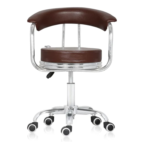 Brown Da Urban Classic Height Adjustable Kids Stool With Wheels
