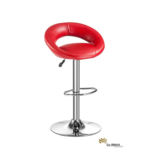 Red Da Urban Smiley Height Adjustable Bar Stool