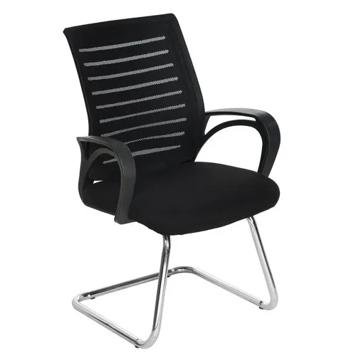 DU-210 Da Urban Tulip Black Mesh Fabric Visitor Chair