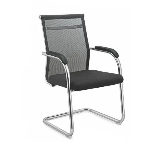 DU-213 Mesh 213 Fabric Medium Back Black Chair
