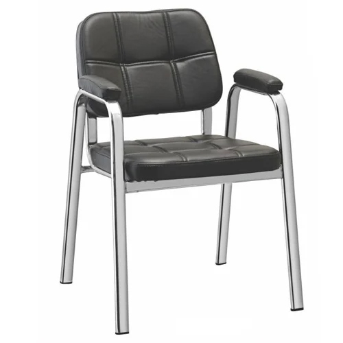 DU-279 Da Urban Black Leather Visitor Chair