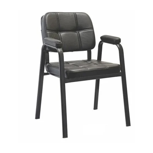 DU-280 Da Urban Black Leather Visitor Chair