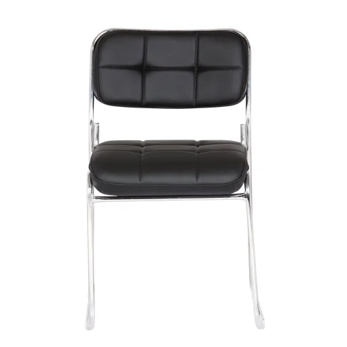 Black Da Urban Auston Visitor Study Chair Without Arms