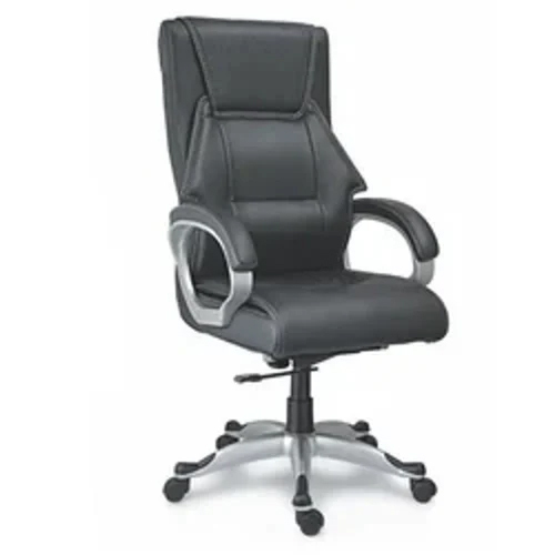 DU-124 Da Urban High Back Black Leather Chair