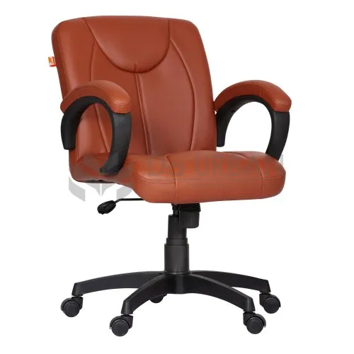 Tan Da Urban Mid-back Swivel Computer Office Chair With Armrests