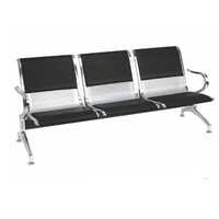 DU-507 Da Urban Three Seater Black Waiting Chair