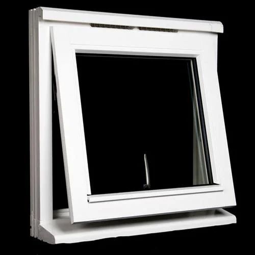 Top Hung Upvc Window - Color: Grey