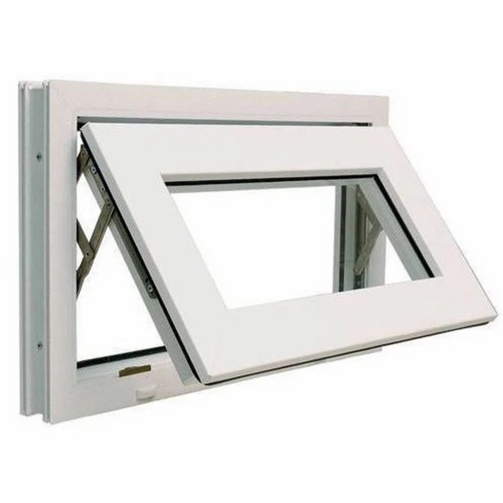 Top Hung Upvc Window - Color: Grey