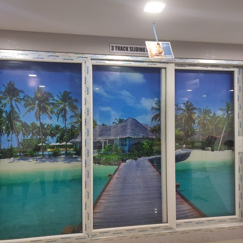 UPVC Two Track Sliding Door