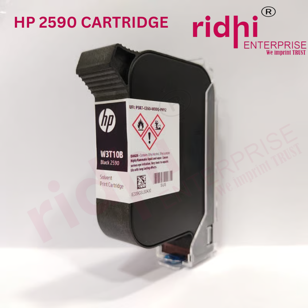 HP 2590 Solvent Black Ink Cartridge For Printer