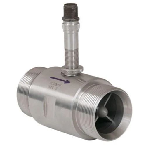 50mm Turbine Flow Meter - Color: Silver