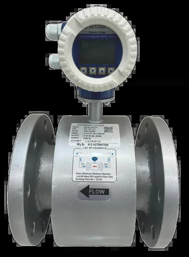 50Mm Electromagnetic Flow Meter Mild Steel - Color: Silver