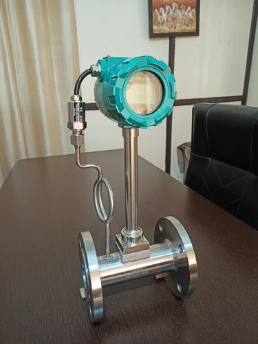 100Mm Steam Flow Meter Vortex Type - Color: Silver