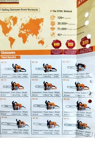 Stihl Chain Saw Machine - Color: Orange
