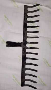 Steel Garden Rake - Color: Black