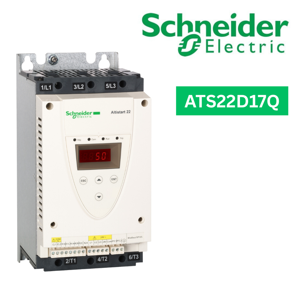 Ats22D17Q-Soft Starter For Asynchronous Motor, Altistart 22, Control 230V, 230 To 440V, 4 To 7.5Kw - Application: Pumps And Fans