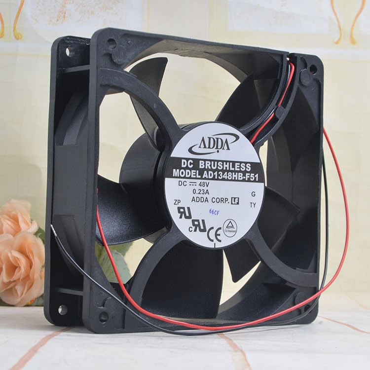 Ad1348hb-f51 For Adda 48v 0.23 12738 Power Supply Mainboard High Air Fan - Color: Black