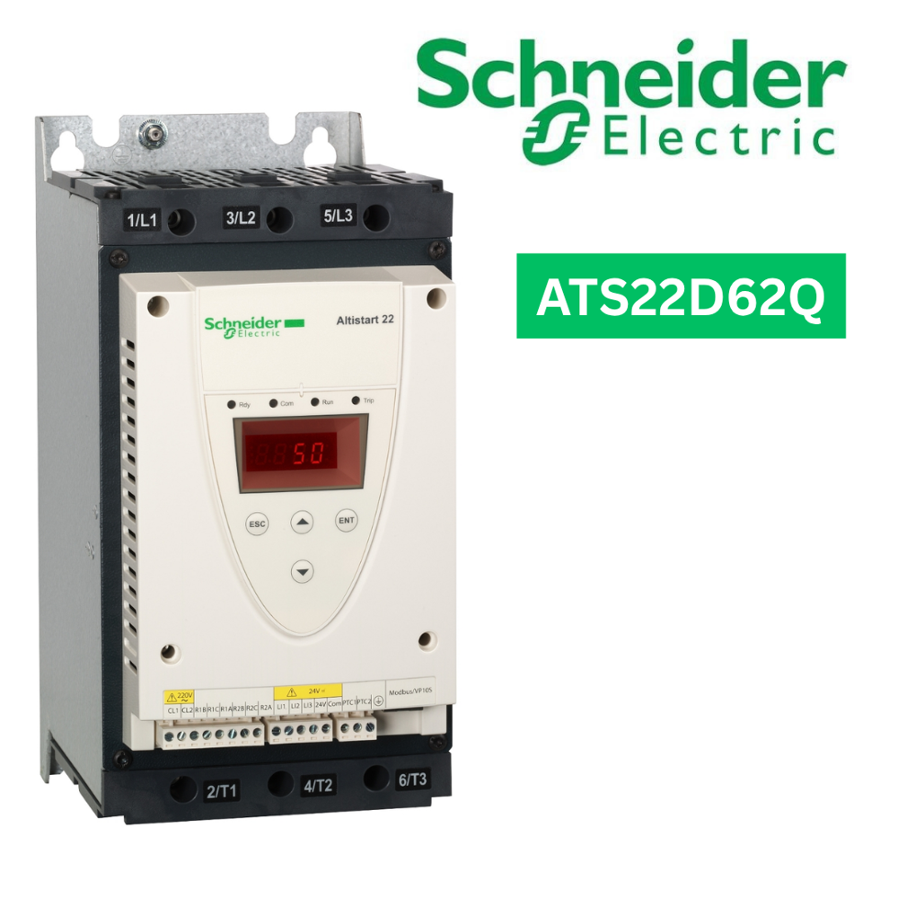 Ats22D62Q-Soft Starter For Asynchronous Motor, Altistart 22, Control 230V, 230 To 440V, 15 To 30Kw - Application: Pumps And Fans
