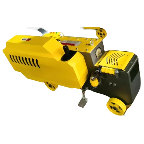 Automatic Steel Bar Cutting Machine - Color: Yellow