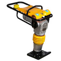 Electric Tamping Rammer - 62kg Weight, 220 Volt Power Supply, Vibrant Yellow Finish | Durable Design, Standard Size, Warranty Included