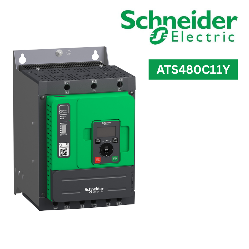 Ats480C11Y-Soft Starter, Altistart 480, 110A, 208 To 690V Ac, Control Supply 110 To 230V Ac - Application: Process And Infrastructures