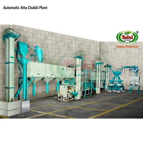 Fully Automatic Chakki Atta Machine Plant - Color: Green