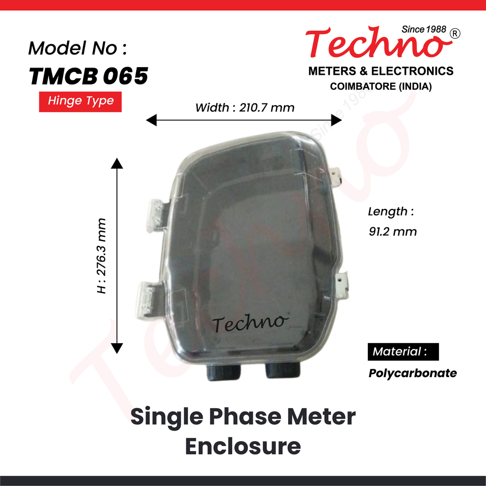 Single Phase Moulded Meter Box - Accuracy: Class 1