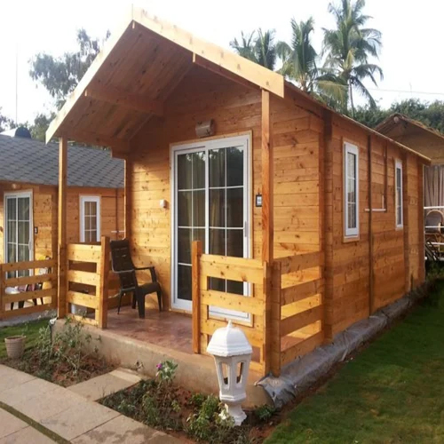 15 X15 Feet Prefabricated Modular Wooden House - Color: Different Available