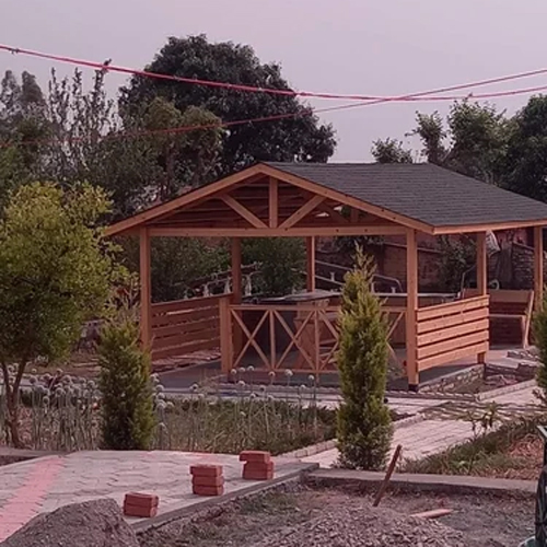 Prefabricated Hill Wooden Cottages - Color: Different Available