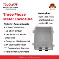 Polycarbonate Meter Box For Three Phase Meter (Push Fit Type)