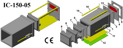 डिजिटली पैनल मीटर कैबिनेट Din 96*96*150